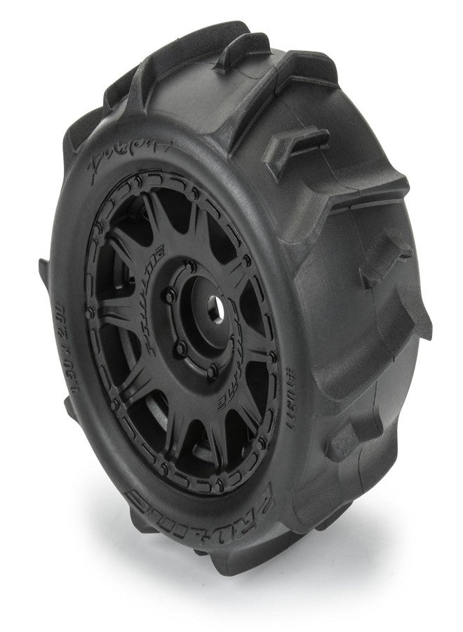 Pro-line Racing Dumont F/R Tires Mounted 12mm Hex Black Raid 4 for Arrma Granite Grom PRO1031110 - Image 5